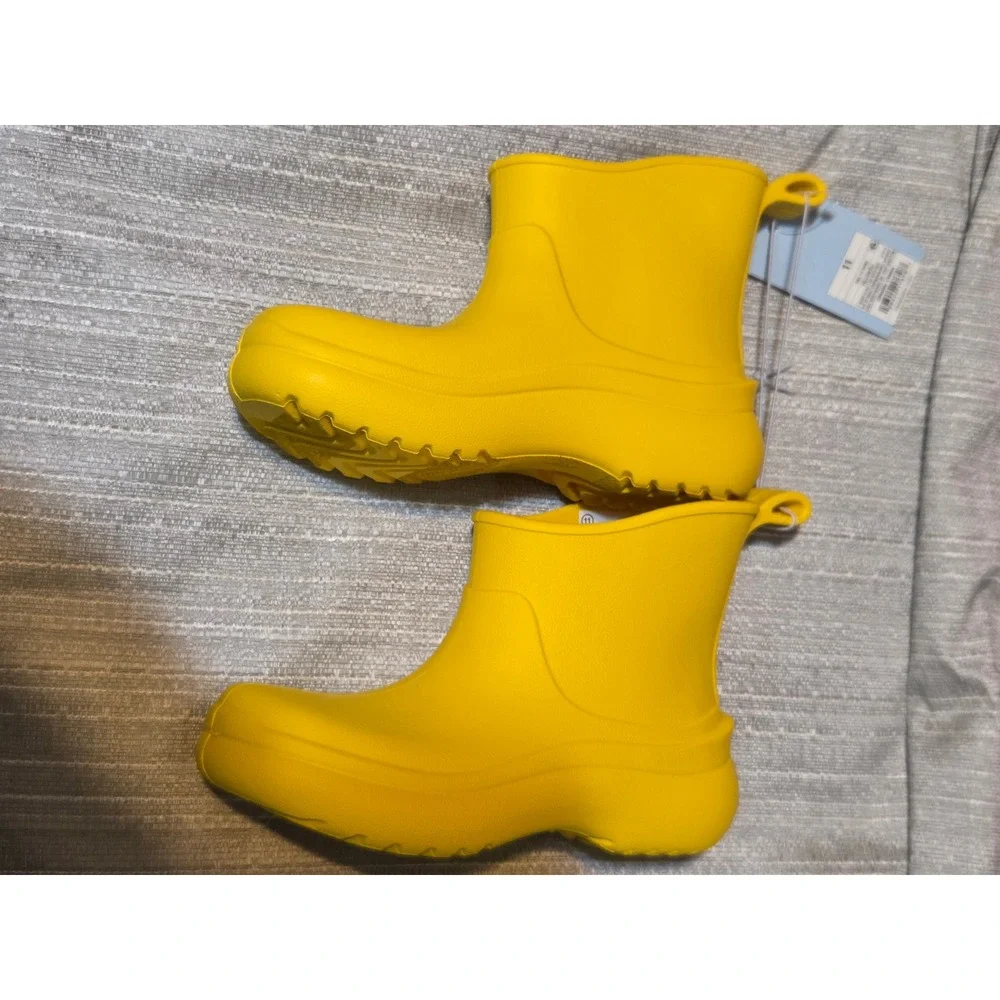 Cat & Jack Eli Kids Yellow Waterproof Rain Boots Size 11 Pull On EVA Unisex